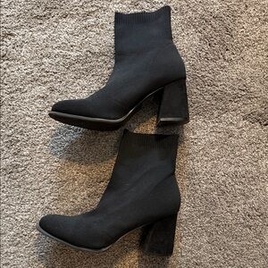 MIA Black Heeled Boots